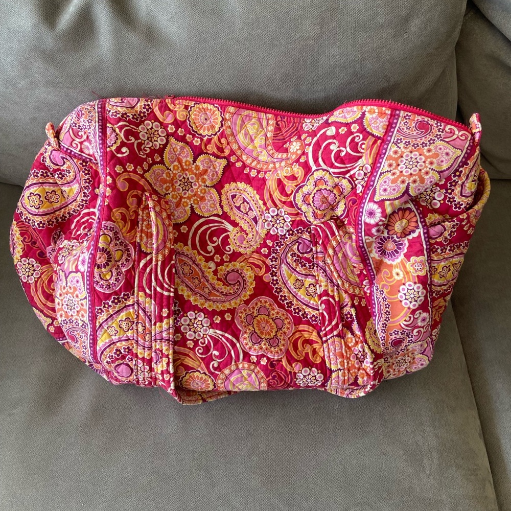 Vera Bradley Raspberry Fizz Overnight Duffel Bag - Picture 6 of 7